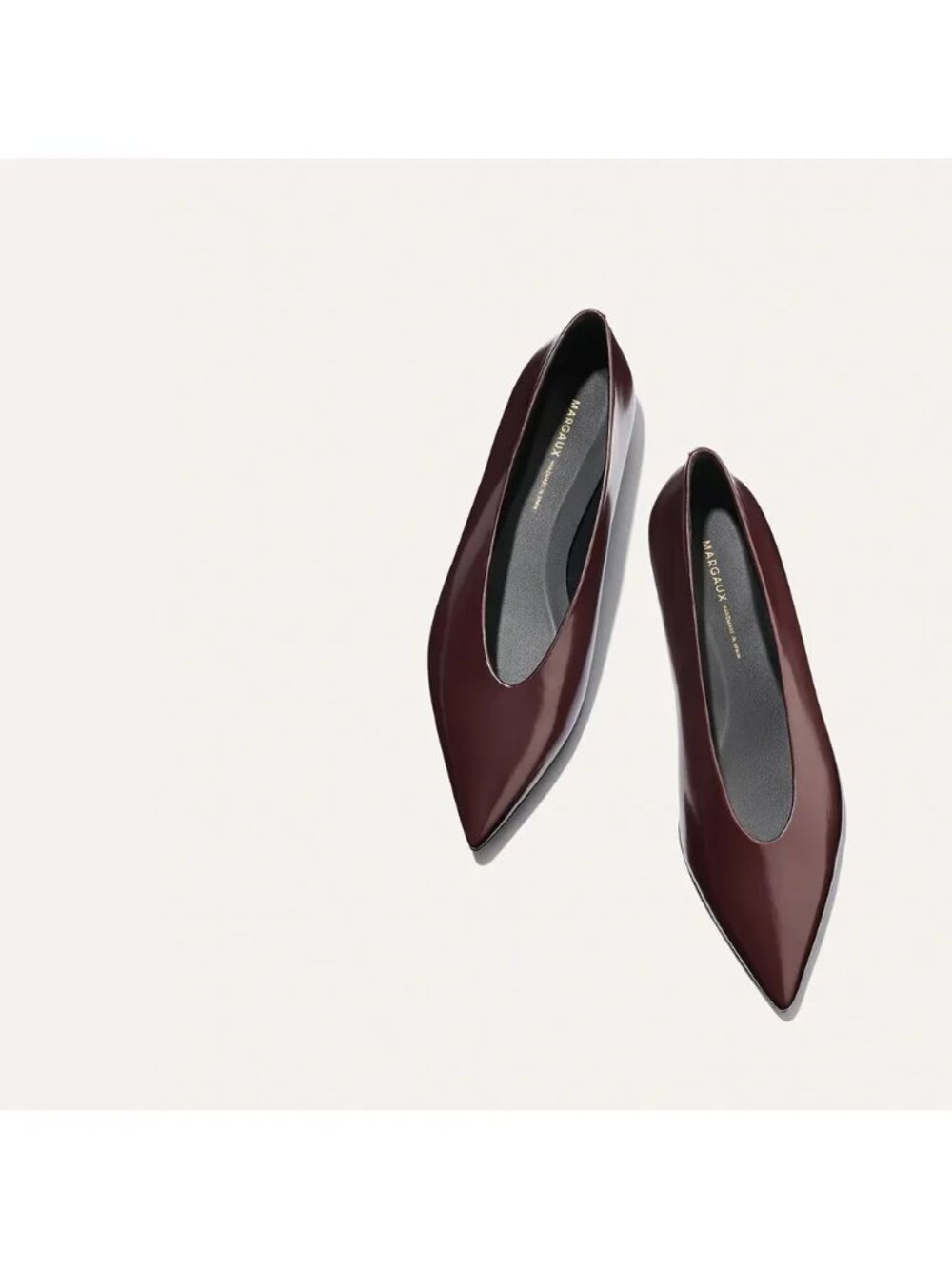 Margaux The Parra Flat Shoes in Burgundy Calf Size 41